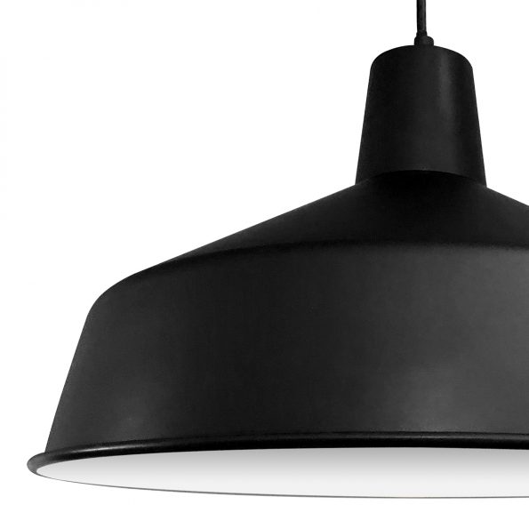 Suspensions industrielle Blackmoon noir ø 40 cm – Image 9