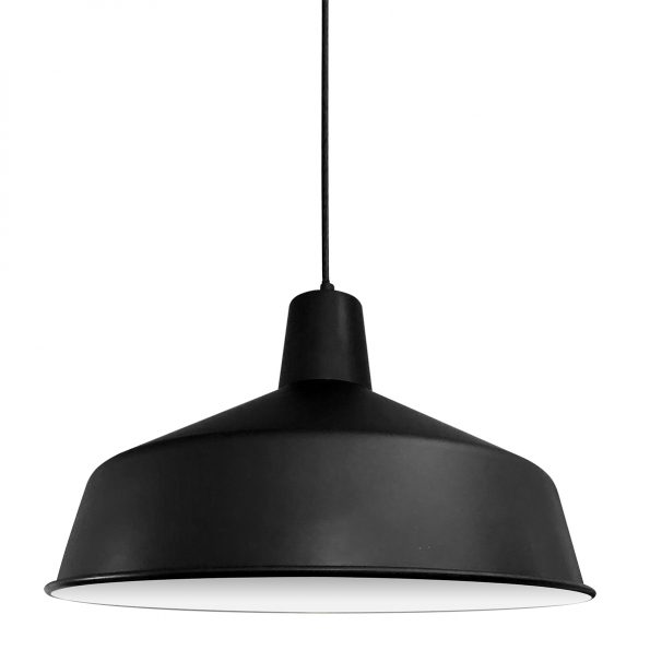 Suspensions industrielle Blackmoon noir ø 40 cm – Image 6