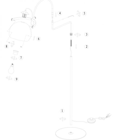 Lampadaires industrielle Holgarsøn zwart – Image 7