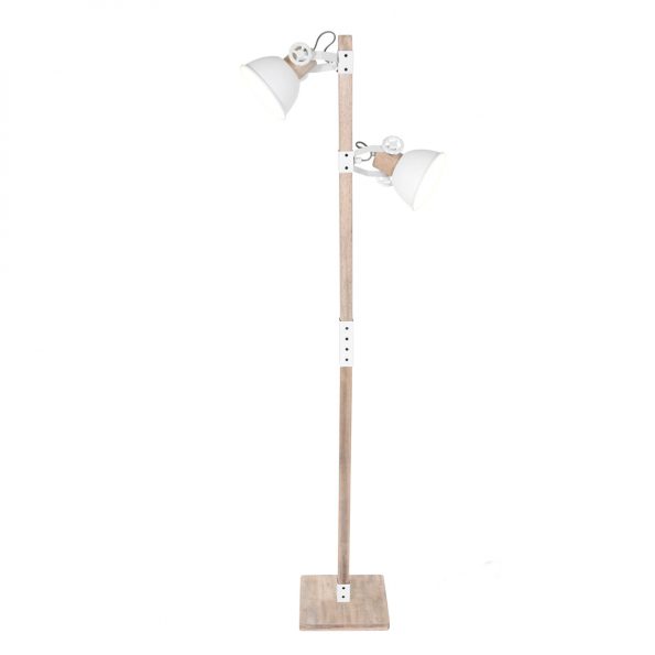 Lampe sur pied rustique blanc Gearwood-2666W