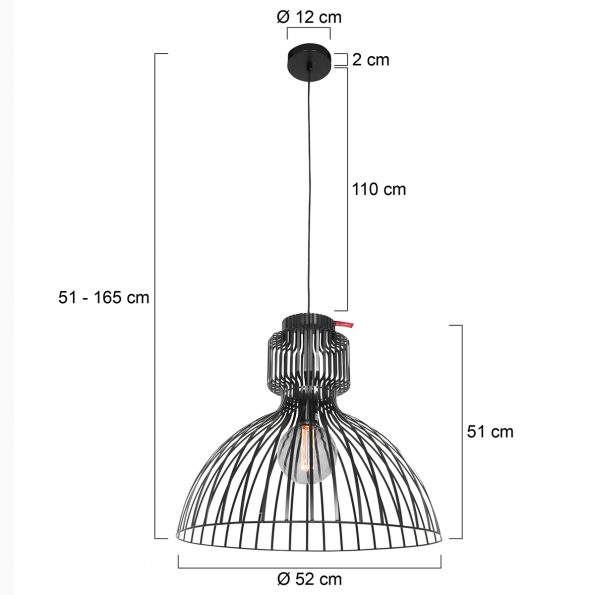 Suspensions industrielle Dunbar noir ø 52 cm – Image 7