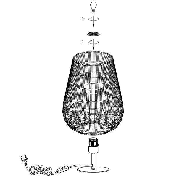Lampes à poser industrielle Gloom noir ø 25 cm – Image 9