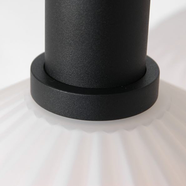 Lampe suspendue moderne blanc Verre Nervuré – Image 14