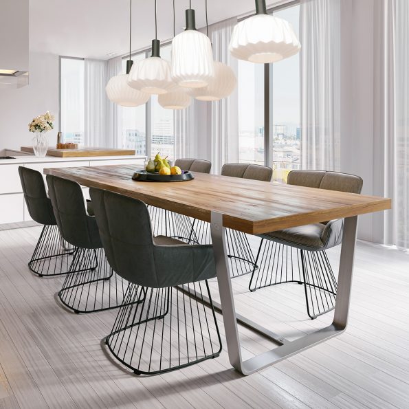 Lampe suspendue moderne blanc Verre Nervuré – Image 3