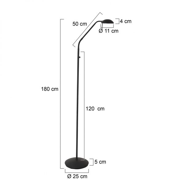 Lampadaires industrielle Biron zwart – Image 6