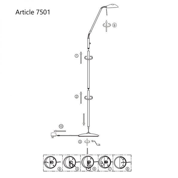 Lampadaires industrielle Biron zwart – Image 7