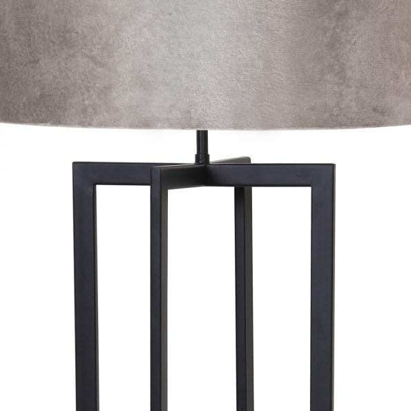 Lampadaire moderne gris Mace – Image 2