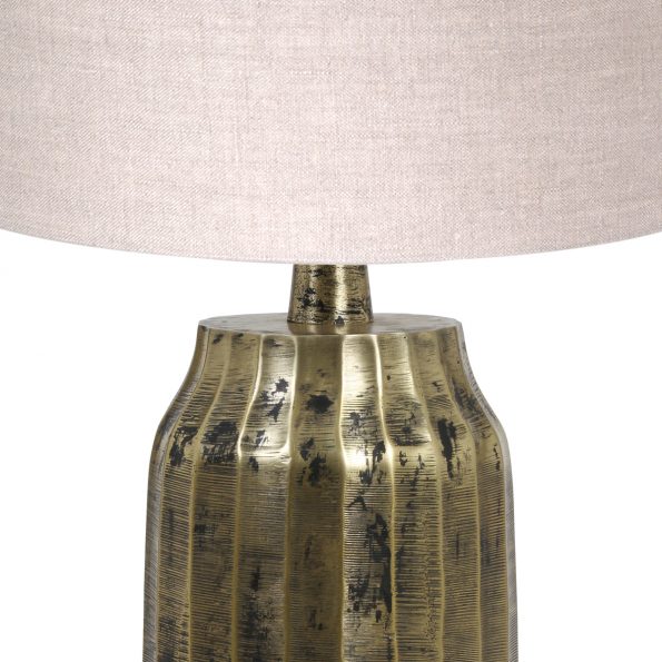 Lampe de table industrielle beige Timi – Image 2