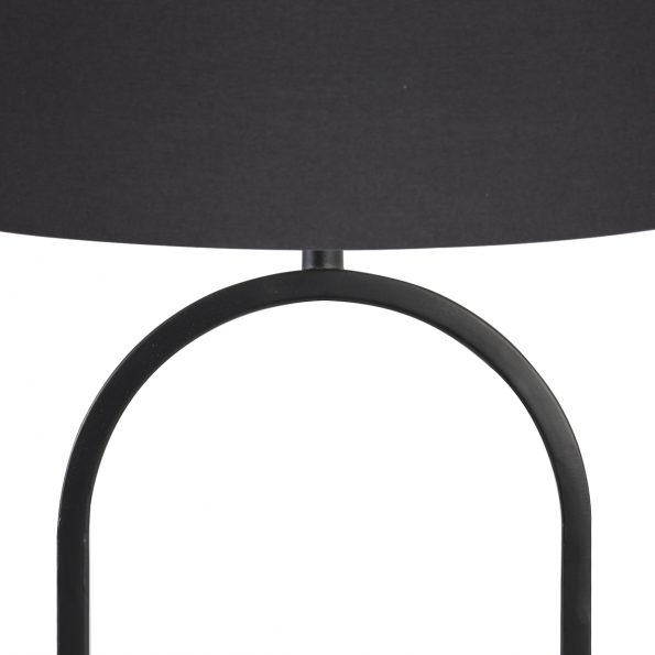 Lampe de table moderne noir Jamiri – Image 2