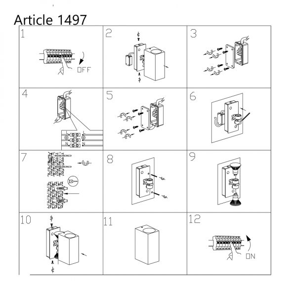 Appliques murales industrielle Buitenlampen zwart – Image 9