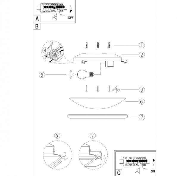Plafonniers industrielle Ceiling and wall échantillon ø 26 cm – Image 6
