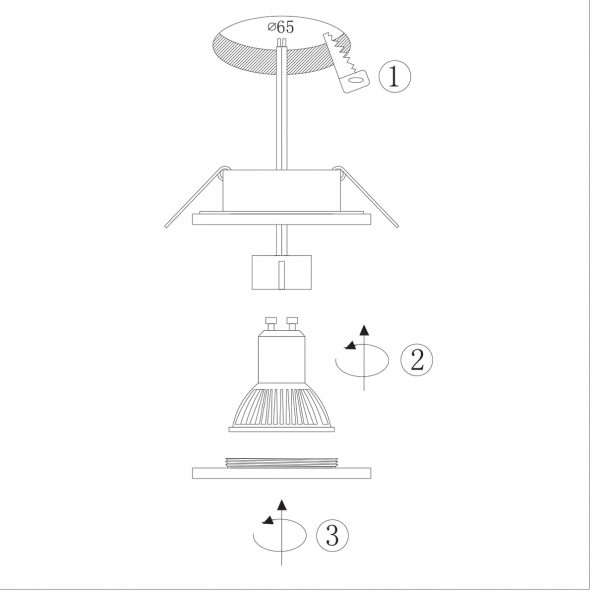 Spots industrielle Pelite spot échantillon ø 8,5 cm – Image 7
