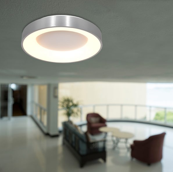 Plafonniers industrielle Ringlede argent ø 38 cm – Image 3
