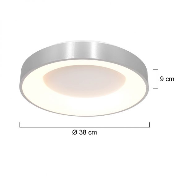 Plafonniers industrielle Ringlede argent ø 38 cm – Image 8