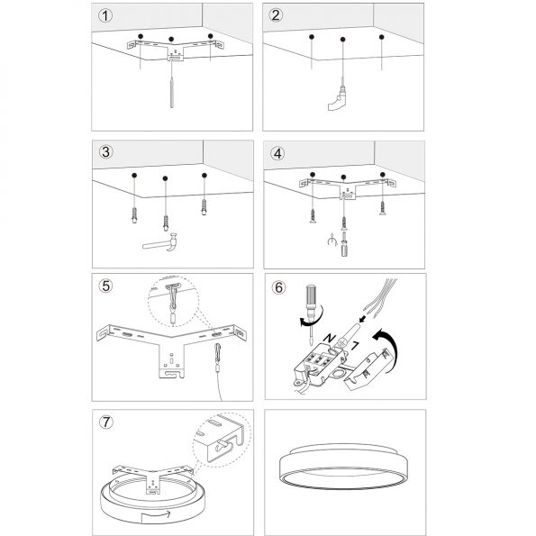 Plafonniers industrielle Ringlede argent ø 38 cm – Image 9