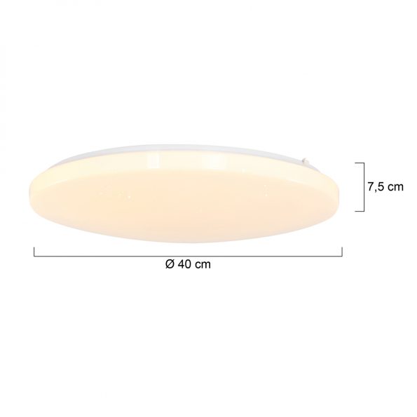 Plafonniers industrielle Stjerne blanc ø 40 cm – Image 8