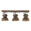 Plafonnier rustique bois Ilanio-2939B
