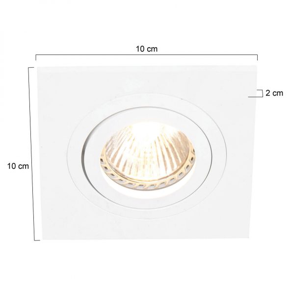 Plafonniers industrielle Pelite spot wit – Image 6