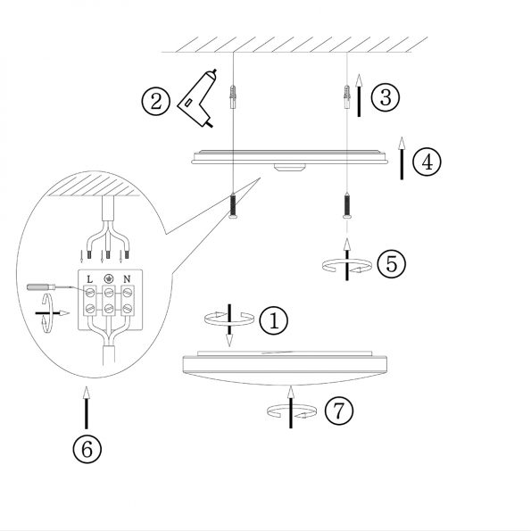 Plafonniers industrielle Ceiling and wall échantillon ø 27,5 cm – Image 6