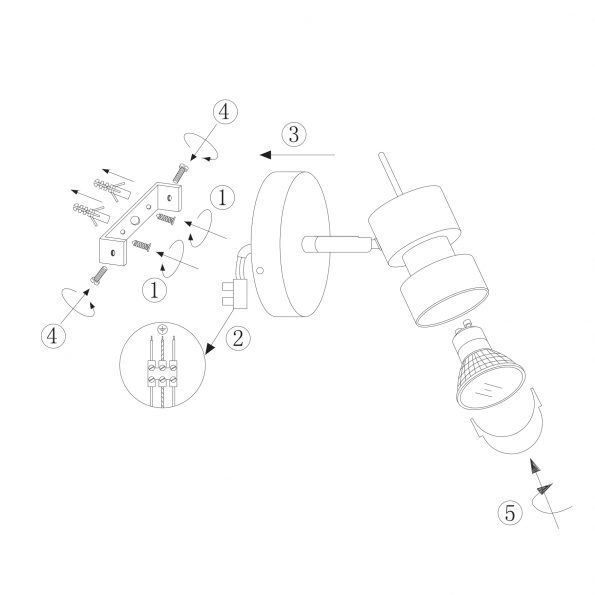 Spots industrielle Natasja LED staal – Image 7