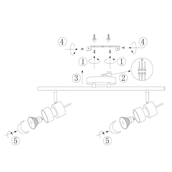 Spots industrielle Natasja LED zwart – Image 7