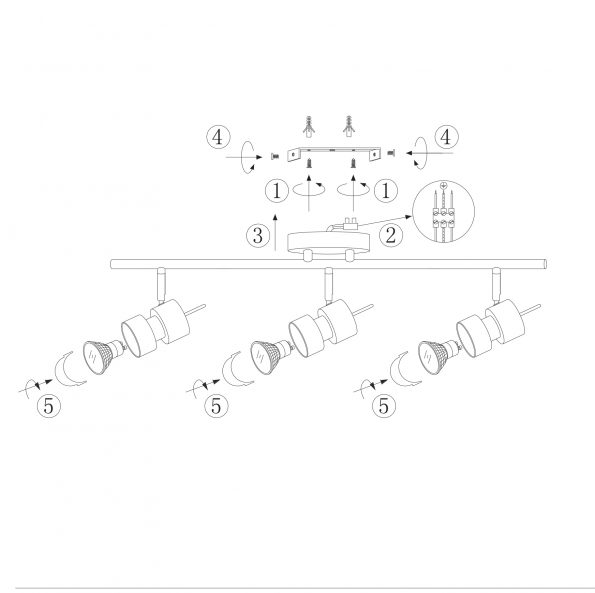 Spots industrielle Natasja LED staal – Image 7