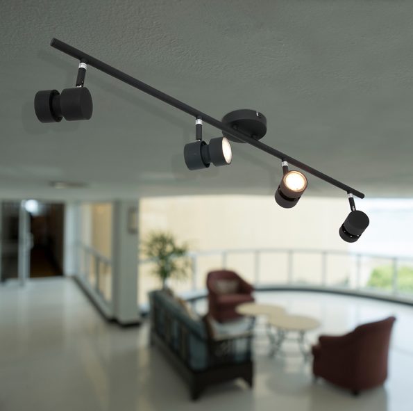 Plafonniers industrielle Natasja LED zwart – Image 3