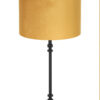 pied-de-lampe-noir-avec-abat-jour-ocre-light-et-living-howell-noir-8268zw